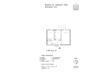 Hyr ett 2-rums lägenhet på 54 m² i Gävle