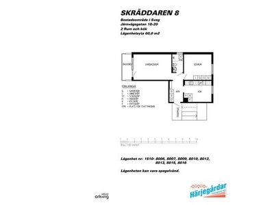 Hyr ett 2-rums lägenhet på 60 m² i Sveg