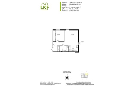 Hyr ett 2-rums lägenhet på 60 m² i Häradsrätten, Norra Fäladen