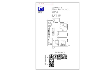 Hyr ett 2-rums lägenhet på 76 m² i Piteå