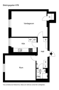 2 rums lägenhet i Stockholm