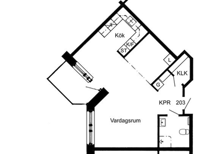 Hyr ett 1-rums lägenhet på 53 m² i Bureå