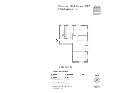 Hyr ett 3-rums lägenhet på 77 m² i Gävle