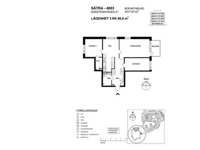 Hyr ett 3-rums lägenhet på 87 m² i Gävle