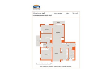 Hyr ett 4-rums lägenhet på 99 m² i Kalmar