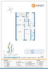 3 rums lägenhet i Torshälla