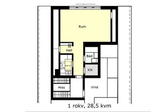 Hyr ett 1-rums lägenhet på 28 m² i Trelleborg