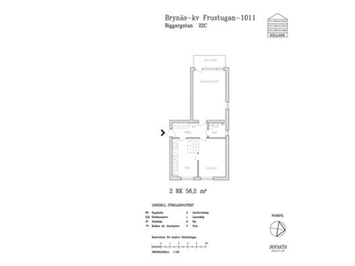 Hyr ett 2-rums lägenhet på 56 m² i Gävle