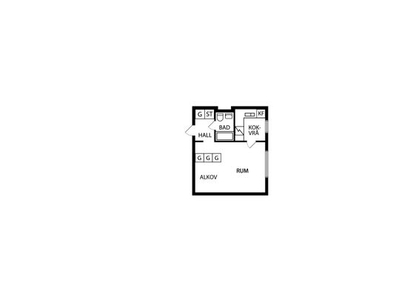 Hyr ett 1-rums lägenhet på 33 m² i Katrineholm