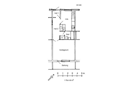 Hyr ett 1-rums lägenhet på 49 m² i Vetlanda