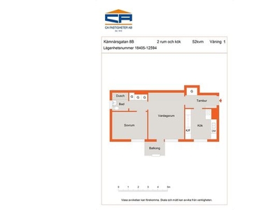 Hyr ett 2-rums lägenhet på 52 m² i Kalmar