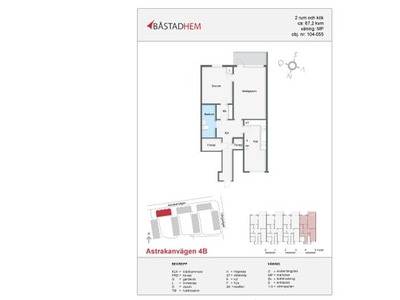 Hyr ett 2-rums lägenhet på 67 m² i Astrakanvägen