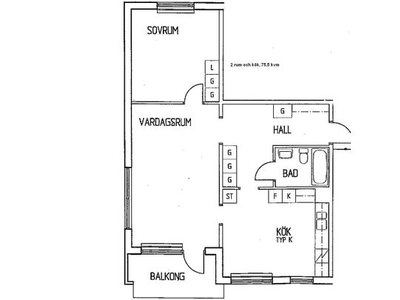 Hyr ett 1-rums lägenhet på 75 m² i Umeå