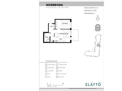 Hyr ett 2-rums lägenhet på 53 m² i Kungsängen