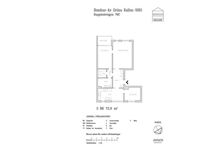 Hyr ett 3-rums lägenhet på 72 m² i Gävle