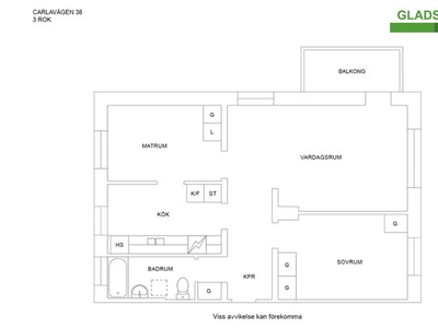 Hyr ett 3-rums lägenhet på 73 m² i Eskilstuna