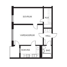 Hyr ett 1-rums lägenhet på 48 m² i Stockholm