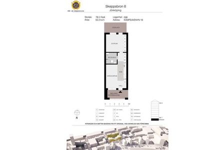 Hyr ett 2-rums lägenhet på 50 m² i Jönköping