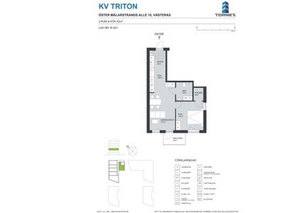 Hyr ett 2-rums lägenhet på 52 m² i Västerås