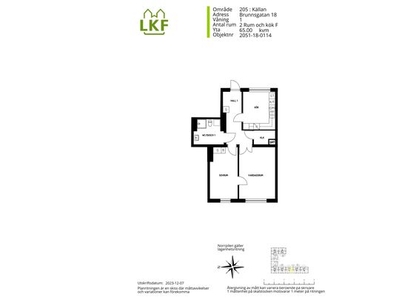 Hyr ett 2-rums lägenhet på 65 m² i Källan