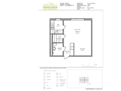 Hyr ett 1-rums lägenhet på 36 m² i Sundbyberg