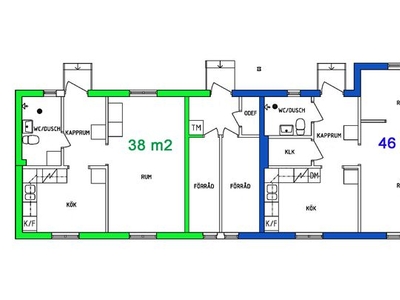 Hyr ett 1-rums lägenhet på 46 m² i Ringvägen 22 B Sveg sweden