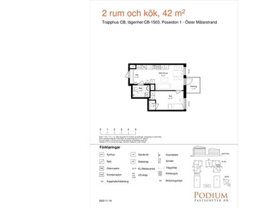 Hyr ett 2-rums lägenhet på 42 m² i Västerås