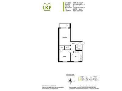 Hyr ett 2-rums lägenhet på 64 m² i Byalaget, Dalby