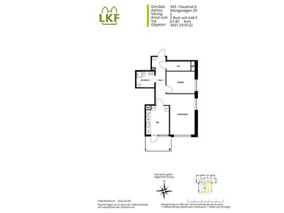 Hyr ett 2-rums lägenhet på 67 m² i Havamal 6, 65+