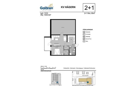 Hyr ett 2-rums lägenhet på 95 m² i Söderhamn