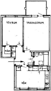 2 rums lägenhet i Katrineholm