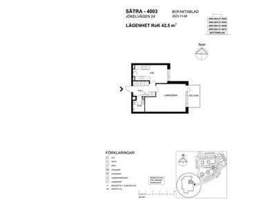 Hyr ett 1-rums lägenhet på 43 m² i Gävle