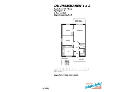 Hyr ett 3-rums lägenhet på 72 m² i Sveg