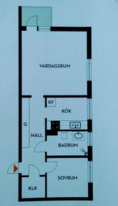 2 rums lägenhet i Sundsvall