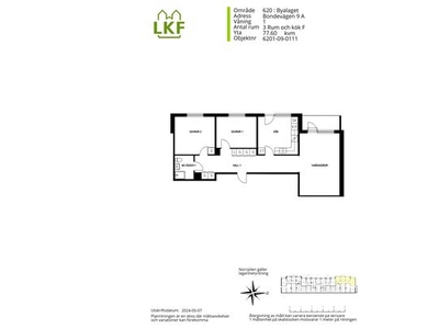 Hyr ett 3-rums lägenhet på 78 m² i Byalaget, Dalby