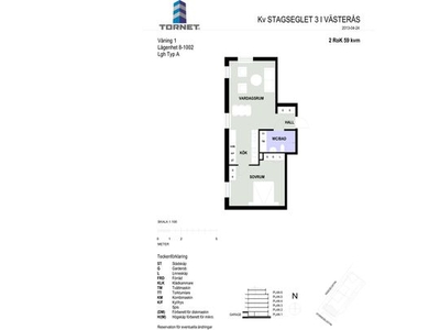 Hyr ett 2-rums lägenhet på 59 m² i Västerås