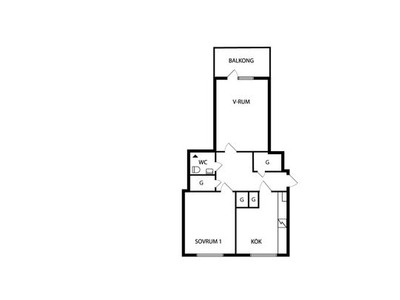 Hyr ett 2-rums lägenhet på 69 m² i Katrineholm