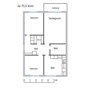 Hyr ett 1-rums lägenhet på 47 m² i Vilhelmina