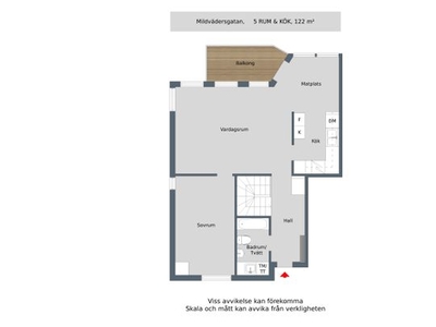 Hyr ett 5-rums lägenhet på 122 m² i Tranås