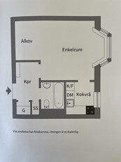 1 rums lägenhet i Uppsala