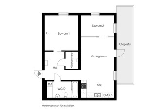 Lägenhet till salu på Ekebyvägen 6b i Upplands Väsby - Mäklarhuset