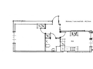 Hyr ett 1-rums lägenhet på 44 m² i Vilhelmina