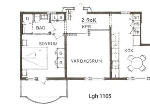 Hyr ett 1-rums lägenhet på 57 m² i Uppsala