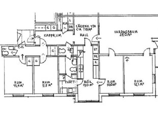 Hyr ett 5-rums lägenhet på 119 m² i Stockholm