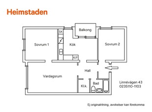 3 rums lägenhet i Katrineholm