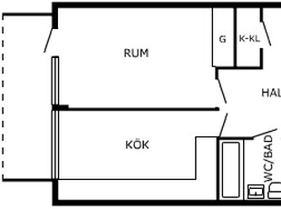 2 rums lägenhet i Lund