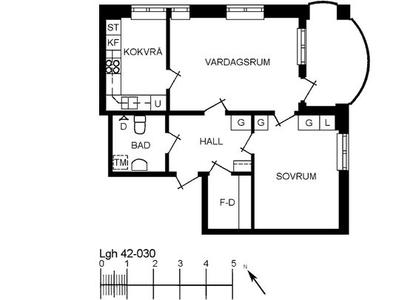 Hyr ett 2-rums lägenhet på 53 m² i Nybro