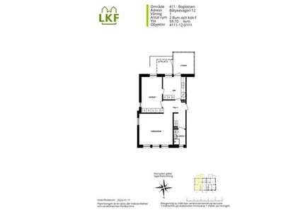 Hyr ett 2-rums lägenhet på 59 m² i Boplatsen