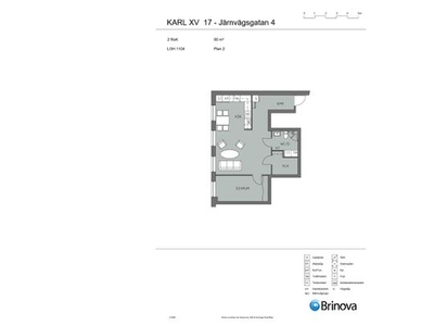 Hyr ett 2-rums lägenhet på 60 m² i Landskrona - Centrum