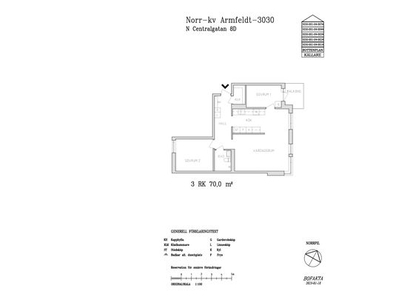 Hyr ett 3-rums lägenhet på 70 m² i Gävle